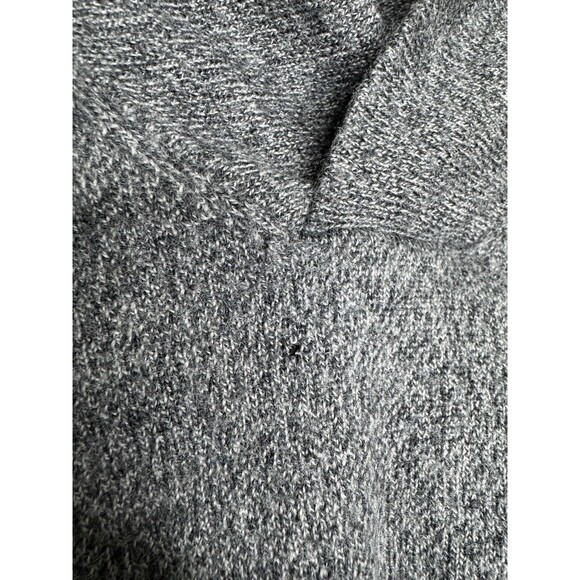 K+J2 Grey Pepper Merino Wool Sweater Mens Size XL Shawl Neck Gray *See Pics* - Picture 7 of 16